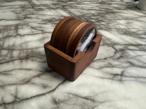 High Quality Walnut Custom Wood & Resin <b>Coasters</b> <b>for</b> <b>Drinks</b> Resin Tea Cup <b>Coaster</b> Round Design Modern Handmade Table Mat - Product Image 6