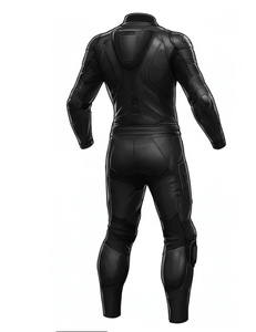 Combinaison de course en cuir noir premium pour moto, une pièce, avec protections, pour moto sportive, combinaison de piste, fabrication OEM personnalisée, vente en gros - Product Image 2