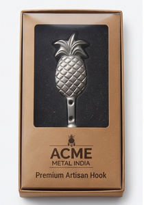 Artisanal Pineapple Shape Metal Wall <b>Hook</b> Rust Resistant Novelty Design Single <b>Hook</b> <b>for</b> Clothing <b>Hanging</b> Home Decorative - Product Image 3