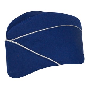 Gorra Garrison Azul Transpirable Unisex, Gorra de Calavera Personalizada Azul Rey con Ribete Plateado, Gorra Kepi - Product Image 2