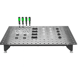 Table de soudage pour la fabrication de l'acier avec kit d'outils de 24 pièces, établi métallique robuste, dispositifs de soudage et outils d'atelier GAR052 - Product Image 6