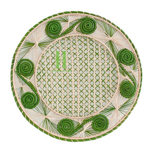 แผ่นรองจานสานจากหญ้าทะเลธรรมชาติแบบเป็นมิตรต่อสิ่งแวดล้อมจากเวียดนาม ขนาดเส้นผ่านศูนย์กลาง 35 ซม. ตกแต่งสไตล์โบโฮ เพิ่มประสบการณ์การรับประทานอาหารของคุณ - Product Image 4