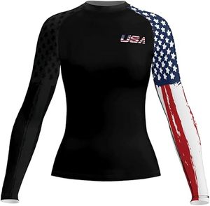 Custom Design Men's Long Sleeve Rashguard BJJ Compression Wear 100% Polyester Premium Quality OEM Service <b>Heat</b>-Transfer Printed - Product Image 1