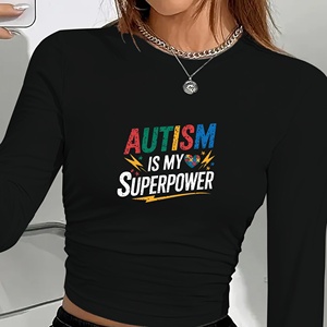 Camisa manga larga moda mujer autismo es mi superpotencia - Product Image 3