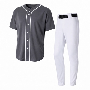Ensemble de vêtements de sport de baseball personnalisable, maillot respirant et pantalon assorti pour les activités d'équipe professionnelles - Product Image 1
