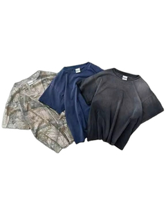 Custom Camouflage T-Shirts 100% Cotton Jersey Breathable High Quality Cotton <b>Cropped</b> Boxy Fit Blank Plain <b>Men's</b> Camo T-Shirts - Product Image 4