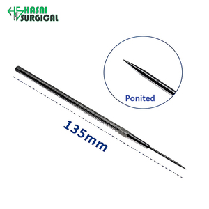 Ensemble d'instruments manuels pour chirurgie des paupières, crochet chirurgical en fil métallique approuvé CE ISO, pointe pour pénétration cutanée, en acier inoxydable, de la marque Hasni Surgical - Product Image 1