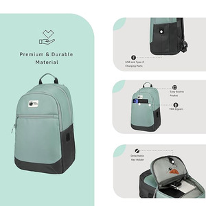 Sac à dos scolaire respirant léger multi-poches avec fermeture éclair fluide et logo personnalisé – Meilleur fournisseur – Prix de gros - Product Image 3