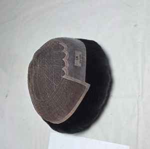 Toupee de Cabello Humano 100% con Frente de Encaje Modelo Q6 para Hombre, Cabello Remy Indio, Diseño Central/Medio, Taz Hair BD - Product Image 6