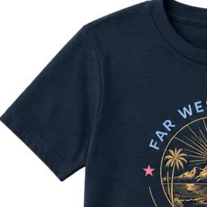 เสื้อยืดเด็กพิมพ์ลายกราฟิกแบบกำหนดเอง แขนสั้น คอกลม สไตล์ลำลอง พร้อมพิมพ์ตัวอักษรตามสั่ง ใส่สบาย - Product Image 3