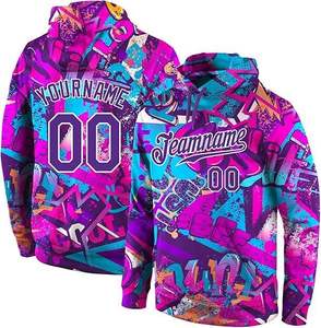 Sudadera Deportiva de Béisbol con Logotipo de Equipo Personalizado, Nombre y Número Impresos, Sudadera Ligera para Entrenamiento, OEM, ODM, Personalizada - Product Image 3
