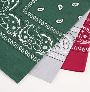 Custom Logo Paisley Design <b>Square</b> <b>Scarf</b> 23*23 Inch Heat Sublimation Printed Bandana Headwear Custom Design 100% Bandanas - Product Image 6