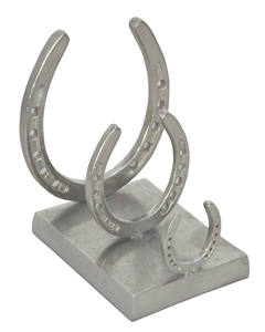 Porte-livres décoratif de table fait main en forme de fer à cheval, support de livres et magazines, organisateur de table moderne pour la maison - Product Image 1