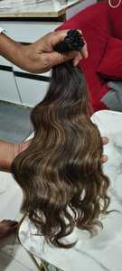 Extensiones de Cabello Remy Indio Virgen con Cutícula Intacta, Color Balayage Piano, Textura Rizada, Ondulada y Lisa, Doble Trama, Decoloradas - Product Image 4