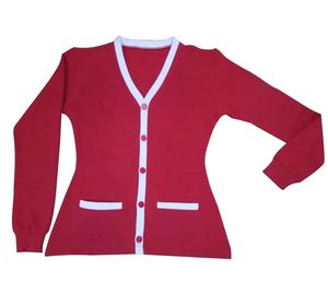 Make Your Custom Premium Quality V-Neck for Sorority/Fraternity/Colleges/Universities Logo Knitted <b>Cardigans</b> <b>Sweaters</b> for Unisex - Product Image 3