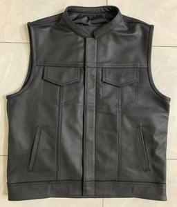 Veste A1 pour homme en cuir de vache véritable léger et respirant, avec logo personnalisé de haute qualité, boutons en laiton, idéale pour l'été - Product Image 1