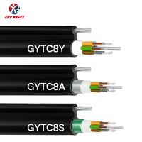 Câble à fibres optiques aérien autoportant en forme de 8 (GYTC8Y, GYTC8A, GYTC8S) pour extérieur, 24, 48, 72, 96, 144 cœurs, pour FTTH, télécommunications et opérateurs Internet