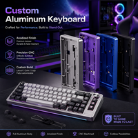 Teclado Mecánico Personalizado de Aluminio con Carcasa Anodizada, Base Mecanizada por CNC para Configuración de Juegos