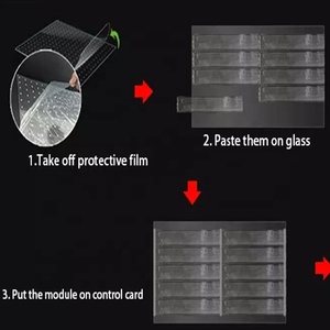 Écran à mailles holographique HD verre souple adhésif transparent led film fenêtre écran publicitaire - Product Image 6