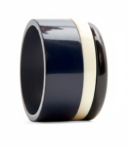 Pulseras de Resina de Alta Calidad, Modernas, Negras y Color Marfil, Geométricas, para Mujer, Joyería Bohemia de Lujo, Venta al Por Mayor - Product Image 1