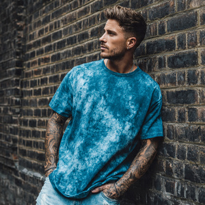 Camiseta Street Acid Wash para Hombre, Camiseta Informal Ligera de Verano, Camisetas Vintage Lavadas de Manga Corta para Hombre - Product Image 3