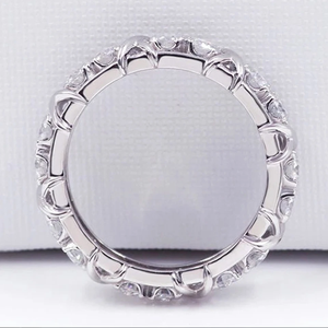 Anillo de Boda Clásico con Cruz y Circonita Cúbica de Corte Brillante, Plata de Ley 925, Regalo de Compromiso y Aniversario - Product Image 3