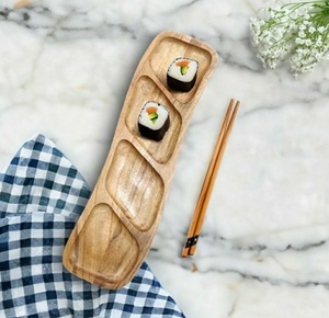 Bandeja Decorativa de Madera Grabada de Lujo con Acabado Pulido de 1 cm de Grosor, Apta para Lavavajillas, para Mesa de Centro, Cestas de Regalo, Utensilios para Bebidas - Product Image 6