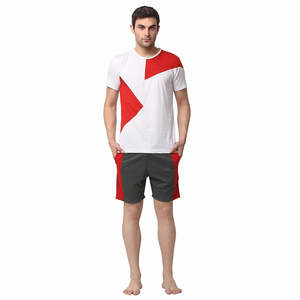 Conjunto de verano para hombre de alta calidad, camiseta informal nueva y pantalones cortos, camiseta de manga corta, pantalones cortos sólidos y transpirables, conjunto de 2 piezas para hombre - Product Image 5