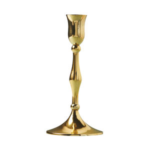 Supports de bougies vintage en laiton, faits à la main, traditionnels, pour bougies coniques, pour une décoration élégante de la maison et des mariages. - Product Image 5