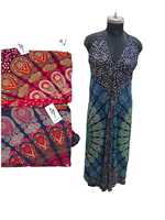 Robe longue bohème tendance à col halter sans manches, imprimé cachemire, coupe ample, col en V, à nouer, pour l'été, décontractée