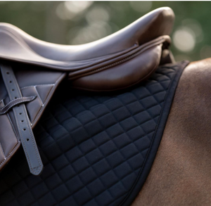 Almohadilla de Montura para Caballo Acolchada Negra |   Funda de Silla de Montar Transpirable para Equitación |   Almohadilla Amortiguadora para Montar a Caballo y Pony - Product Image 2