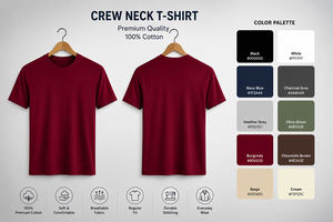 Camiseta clásica de algodón con cuello redondo para hombre - Product Image 3
