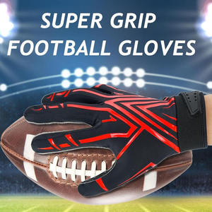 White Embossed Outdoor Sports Gloves Breathable Popular Style Football Equipment - Product Image 6