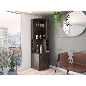 Mueble Bar Seattle para Ocho Botellas con Estantes Abiertos Grandes y Dos Compartimentos - Product Image 1