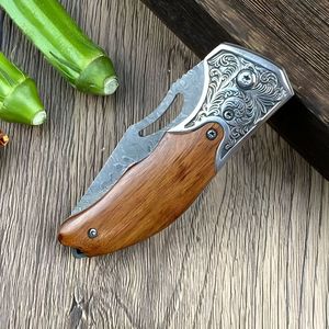 High-Quality Blade Hunter Paring Handmade <b>Bread</b> Utility Zombie Hunting Damascus Folding Pocket Kitchen <b>Knives</b> - Product Image 3