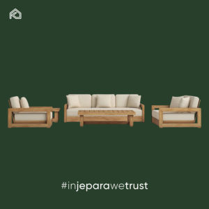 Ensemble de canapés de loisirs d'extérieur en teck moderne et durable, résistant aux intempéries, pour jardin, terrasse, hôtel et villa - Product Image 3