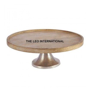 Birthday Party Event Tabletop Decor Resin Epoxy <b>Mold</b> Cake Stand Wholesale Price Black Marble Golden Finished Metal Design Luxury - Product Image 4
