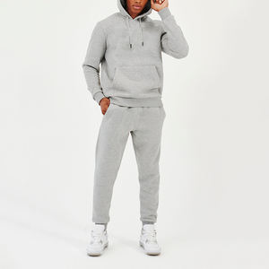 Ensemble de survêtements unisexes en molleton tricoté 345g pour l'hiver, style streetwear, sweats à capuche vierges pour hommes et femmes, vente en gros - Product Image 3