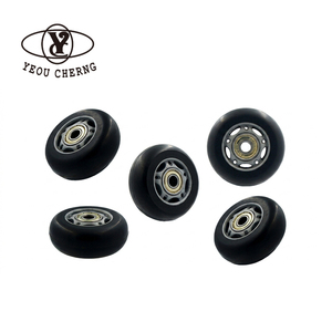 Heavy Duty 64mm x 24mm Polyurethane Furniture Wheels quiet-Roll Stem Casters for Industrial <b>Trolleys</b> and Racks - Product Image 1