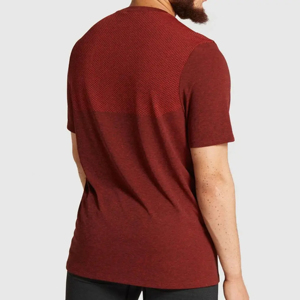 T-shirt personnalisé OEM pour homme, motif uni, coton, manches courtes, respirant, en spandex tricoté, grande taille, décontracté, impression en relief, séchage rapide - Product Image 5