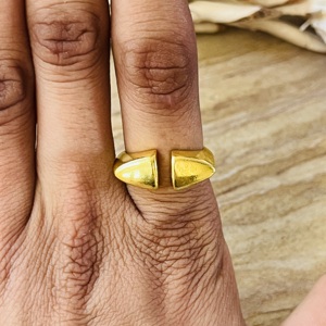 Hot Selling Modern Geometric <b>Ring</b> Gold Plated Brass <b>Ring</b> Minimalist Unisex <b>Ring</b> Dainty <b>Statement</b> Unique Design Wholesale <b>Ring</b> - Product Image 6