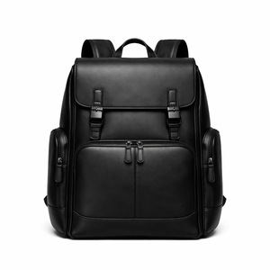 Strong and Stylish Leather <b>Backpack</b> for Men with Ergonomic Design, Laptop Compartment and Travel-Friendly Premium Handmade - Product Image 1