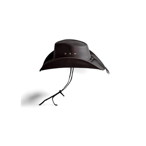 Sombrero de Vaquero de Cuero Genuino Vintage Personalizado, Sombrero de Cuero Real Hecho a Mano de Primera Calidad, Estilo Outback Cattleman Bush - Product Image 3