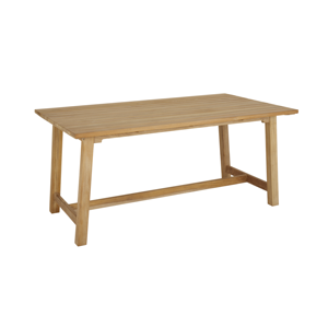 Table à manger rectangulaire en bois massif, style scandinave, moderne, légère, luxueuse, écologique, durable, pieds stables, meubles pour la maison, assemblée - Product Image 1