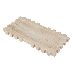 Bandeja de Servicio de Mármol Travertino Clásico, Diseño Duradero para Uso en Restaurantes, Hoteles y Cocinas - Product Image 2