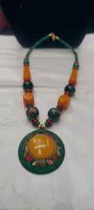 Collar de Piedra de Ágata Natural para Mujer, Colgante de Geoda de Cristal Curativo, Joyería Boho de Piedras Preciosas Tejida a Mano al por Mayor para Regalos - Product Image 4