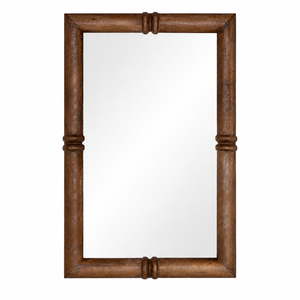 Espejo de pared de madera maciza con marco de madera personalizado al por mayor, con esquinas redondeadas y robustas, para decoración de baños de hoteles de lujo y hogares. - Product Image 5