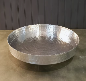 Premium Quality Stainless Steel Elegant Metal Charger <b>Plate</b> Luxury Handmade Classic Round Silver Table Top Design 50pcs MOQ - Product Image 3