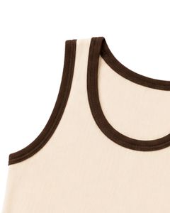 Manufacturer Custom <b>White</b> Ribbed Cotton <b>Men</b> Tank Top Sleeveless Casual Slim Fit Summer Gym <b>Vest</b> Contrast Trim Custom Wear Top - Product Image 5