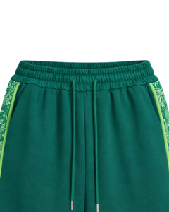 Shorts de basketball pour hommes vert foncé et vert lime, respirants, séchage rapide, pour entraînement sportif, gym, course à pied, athlétisme, fabricant OEM - Product Image 4
